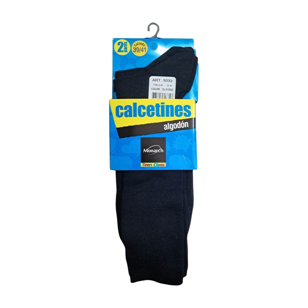 CALCETIN AZUL  2 PAR (MONARCH)